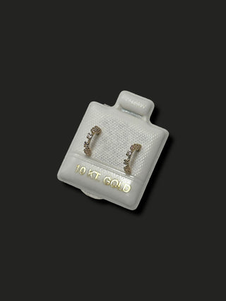 Broquel Medio Círculo Oro 10k